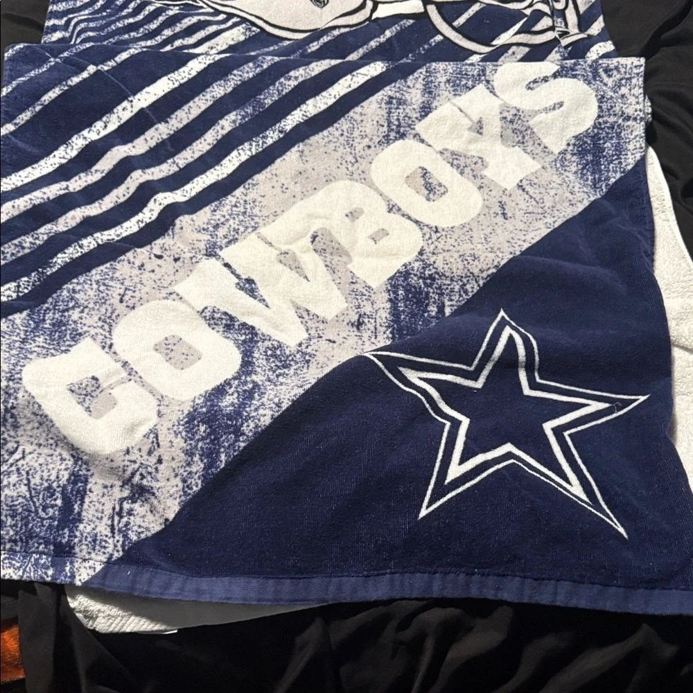 Northwest Blue and White Cowboys Towel